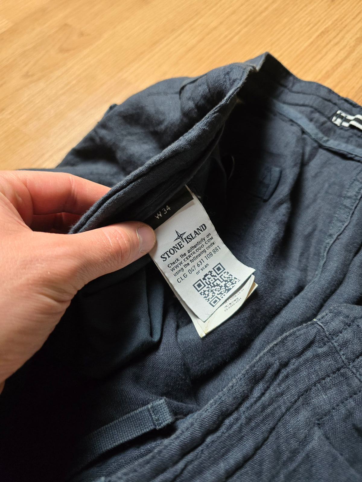 Stone Island Baggy Lino Flax/Linen Pants (34x34)