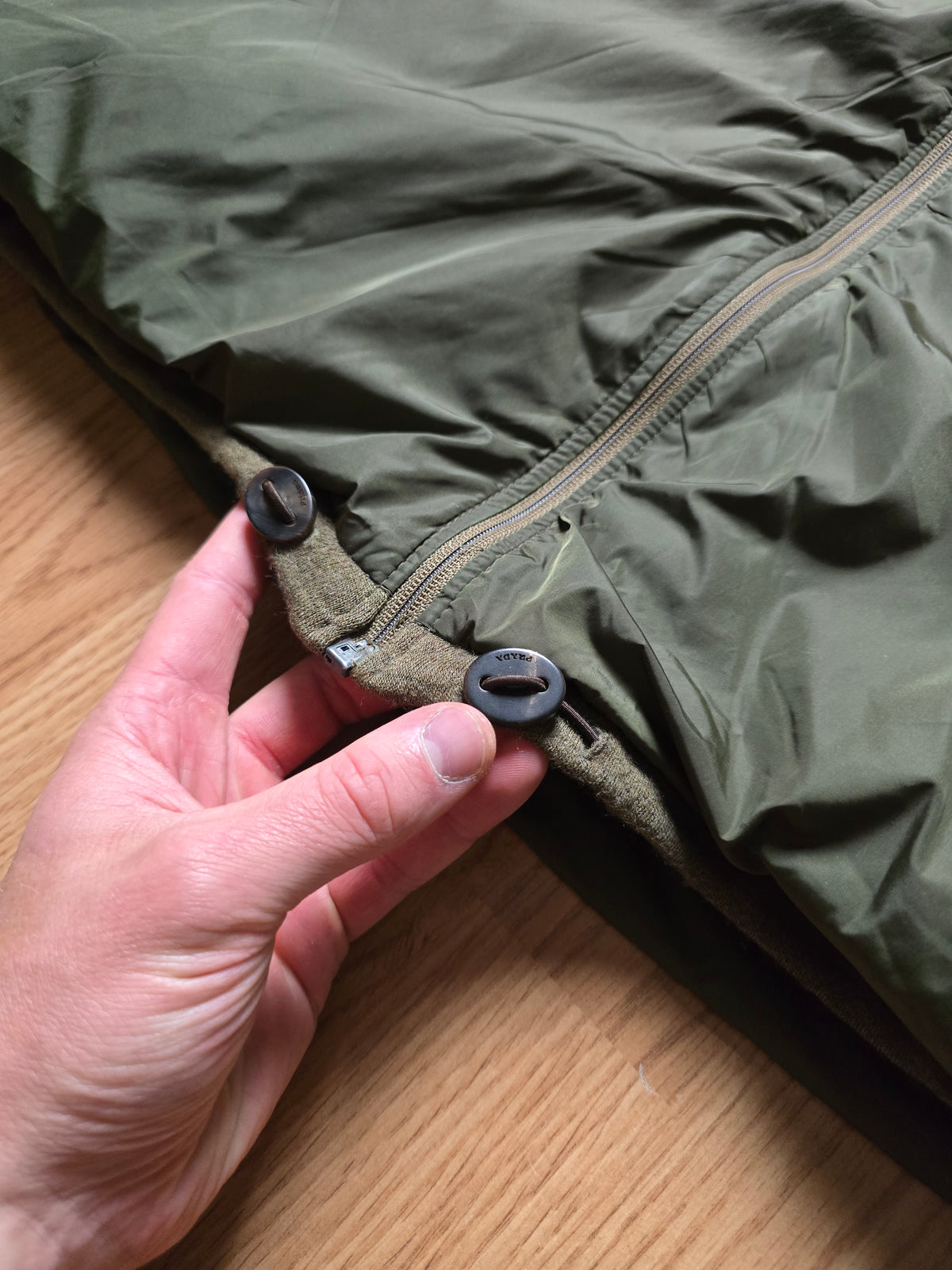 Prada Padded Wool & Nylon Reversible Hybrid Jacket (M)