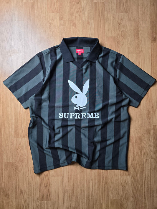 Supreme x Playboy Stiped Soccer Jersey (L)