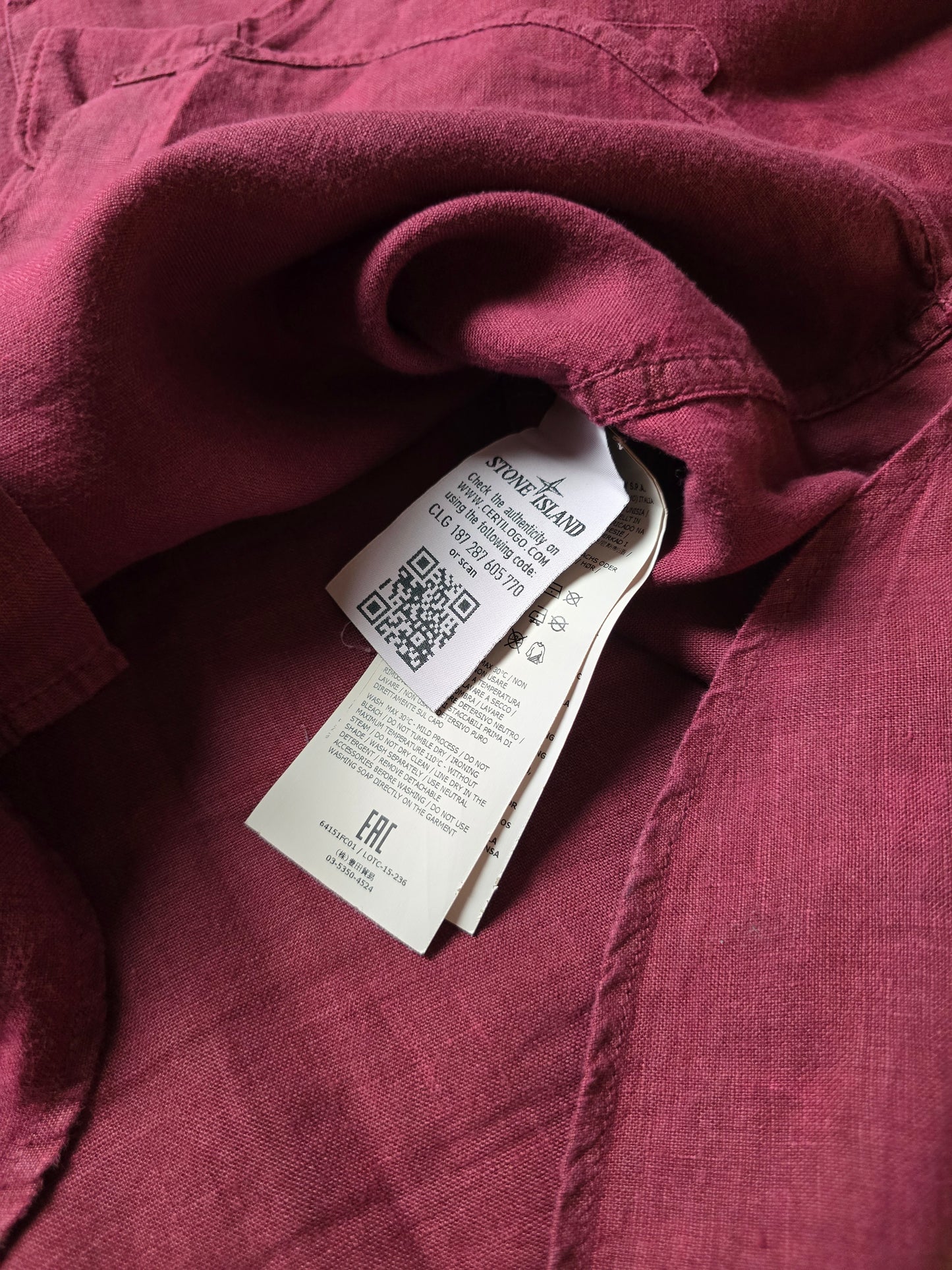 Vintage Stone Island Garment Dyed Linen LS Shirt (S/M)