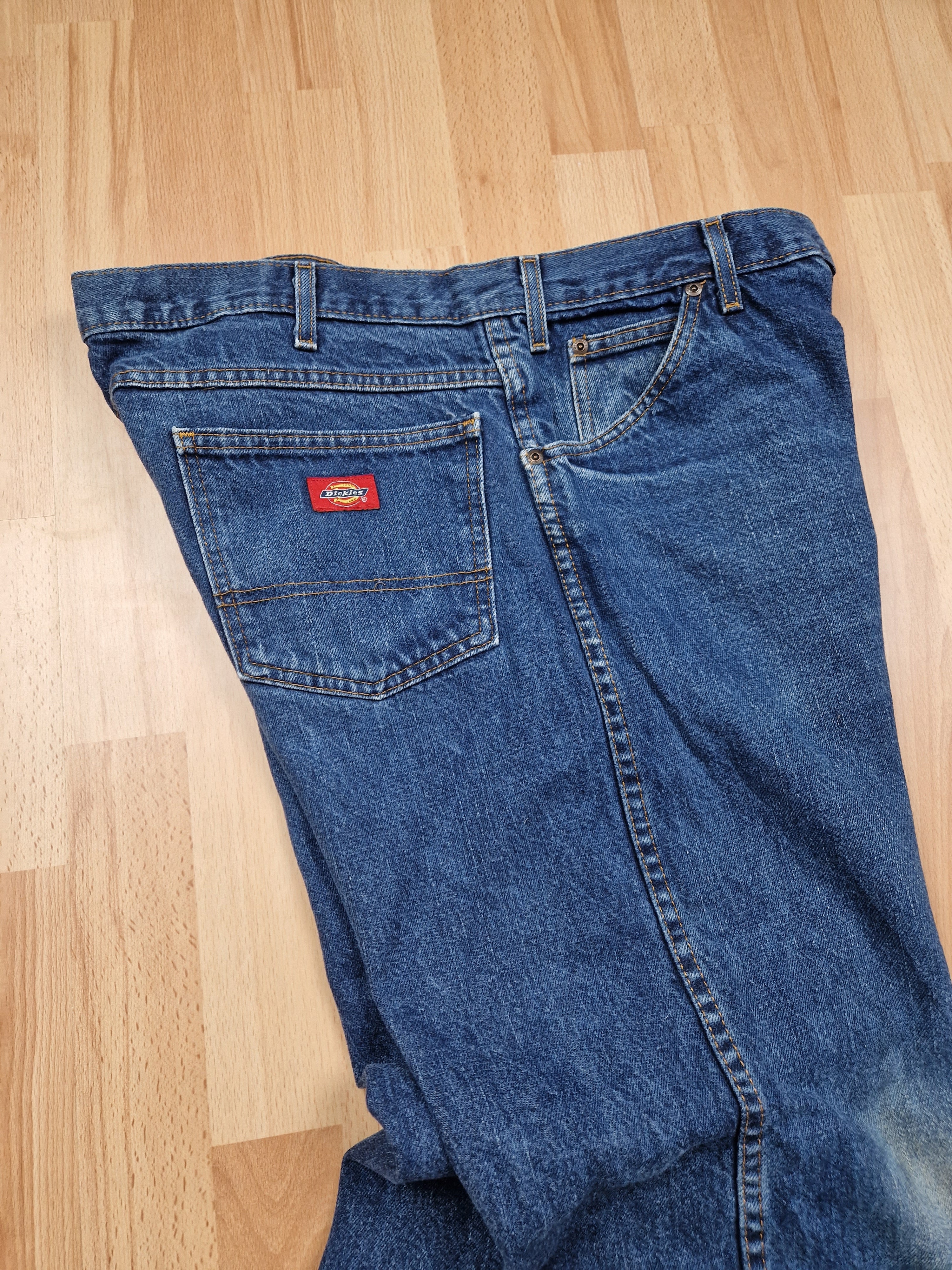 Dickies Carpenter Jeans Light Wash Denim Baggy Fit Essential Work Wear deals Red Label