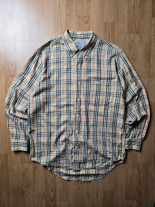 Vintage Burberry LS Nova Check Flannel Shirt (M)