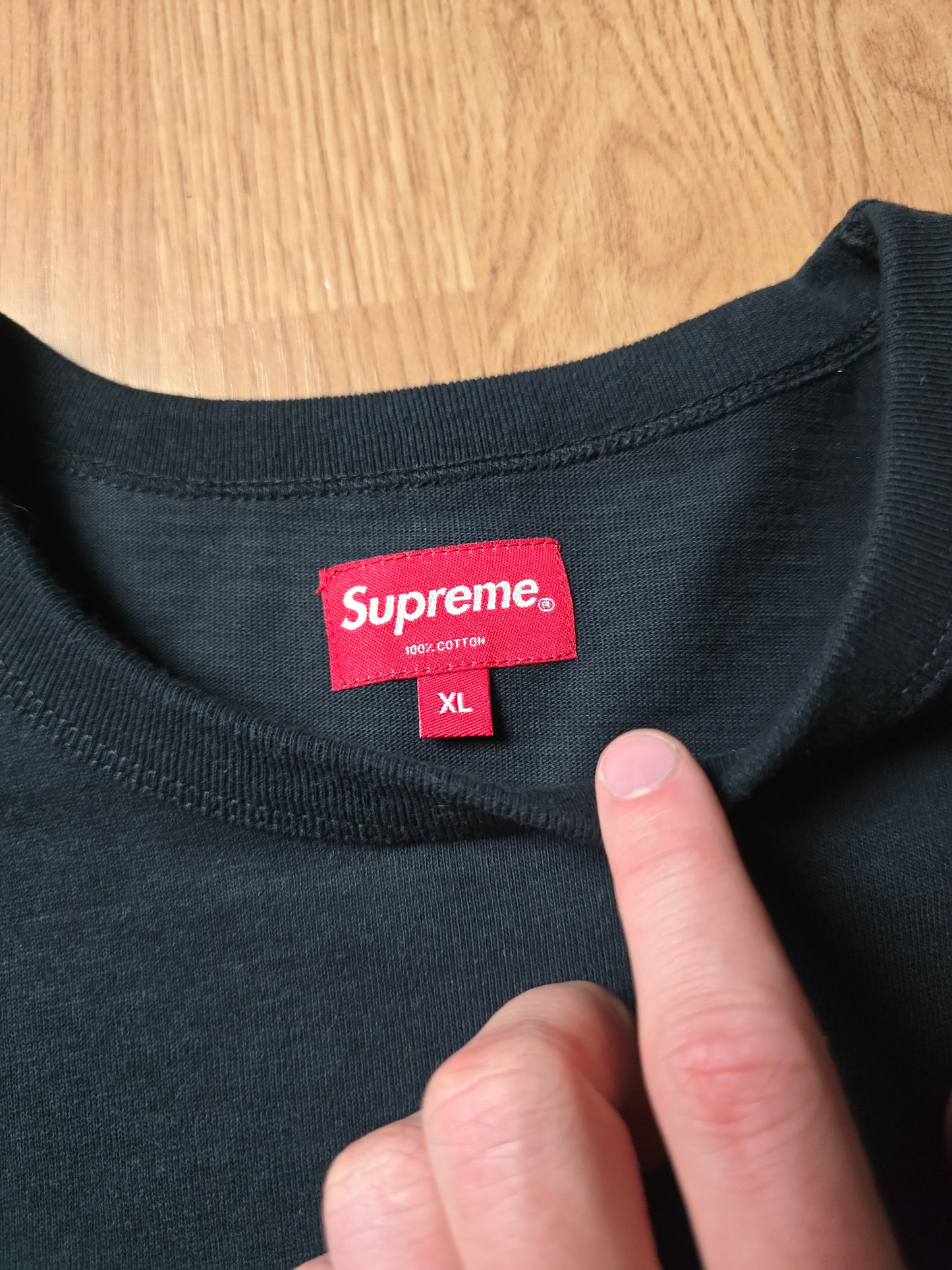 Supreme Plaid Arc Logo SS Tee (XL)