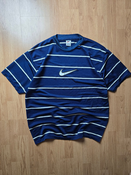 90s Nike Striped Sports Jersey (XL)