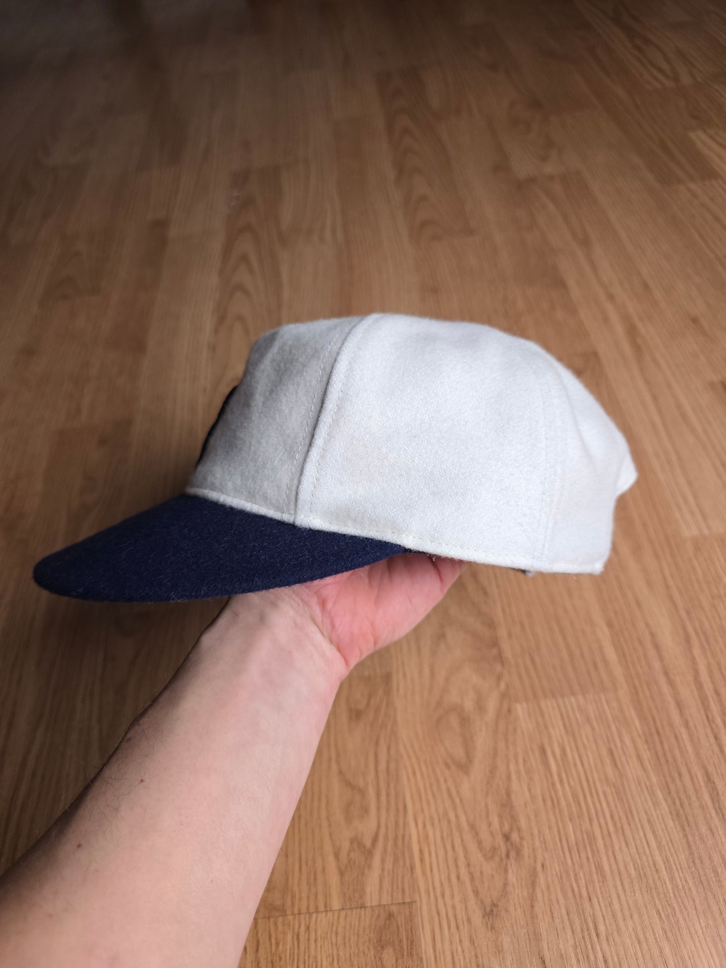 About Blank Wool-Blend Monogram Cap