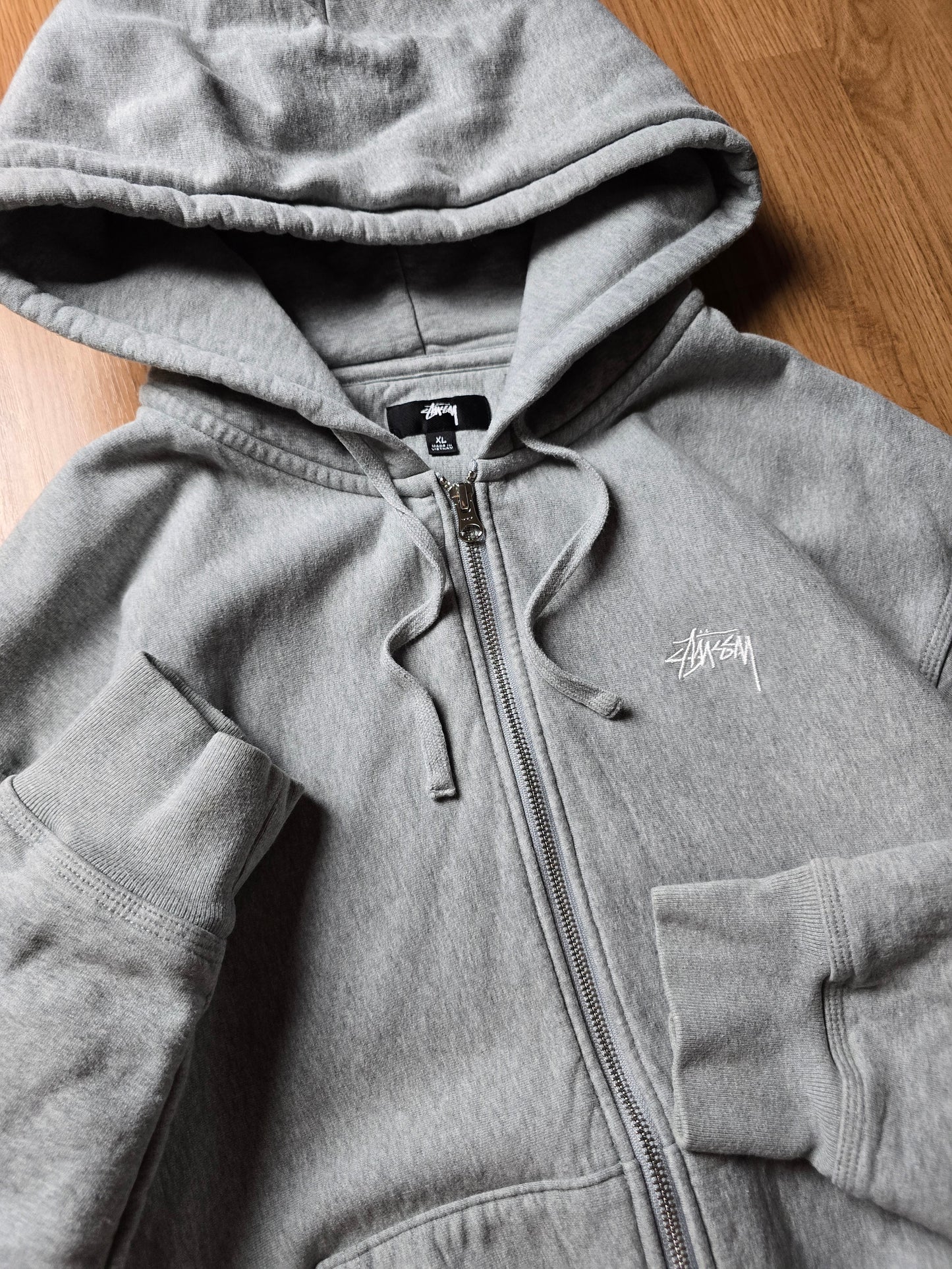 Stussy Stock Logo Zip Hoodie (XL)