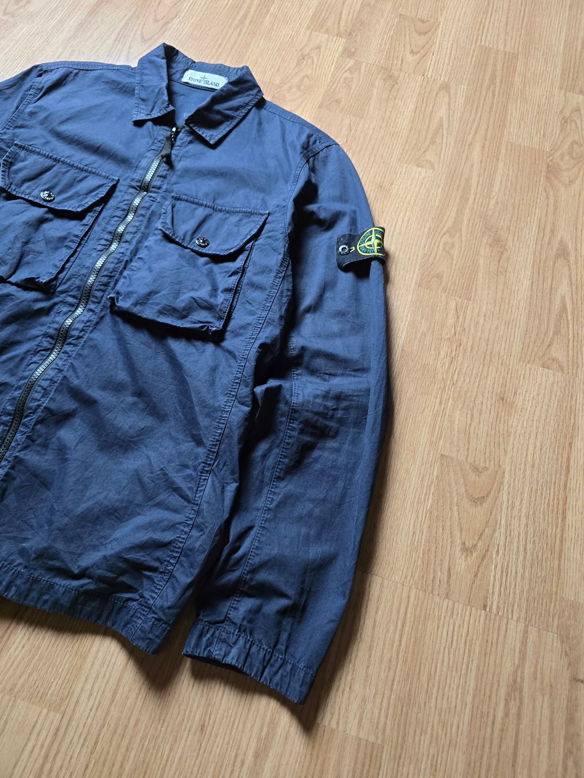 Stone Island Garment Dyed Zip Overshirt (S)