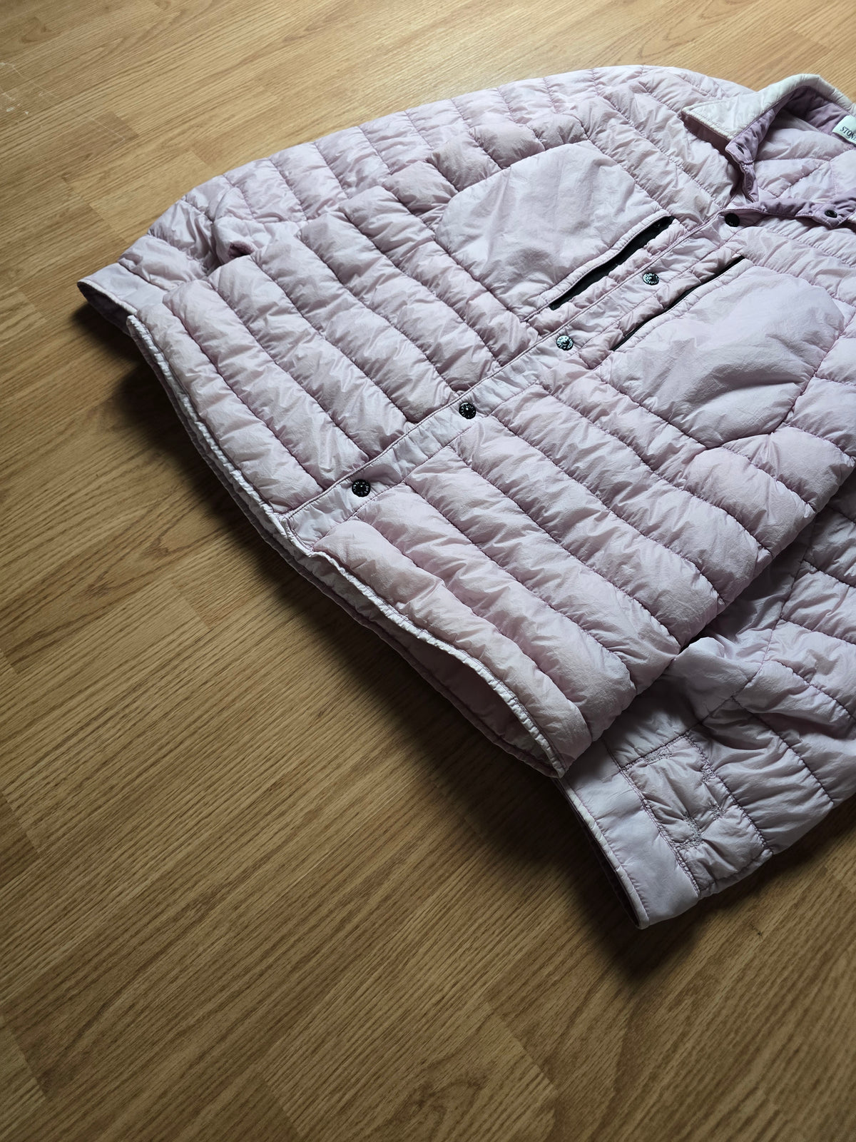 Stone Island Garment Dyed Micro Yarn Down Overshirt Jacket (XL)