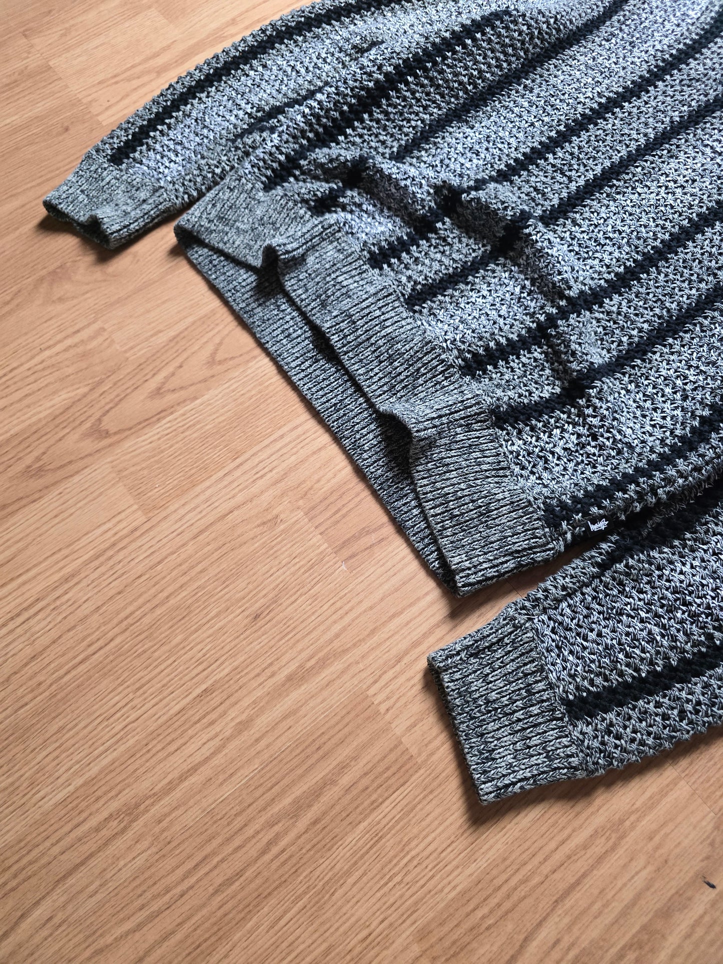 Stussy Baja Loose Gauge Striped Knit Sweater (M)