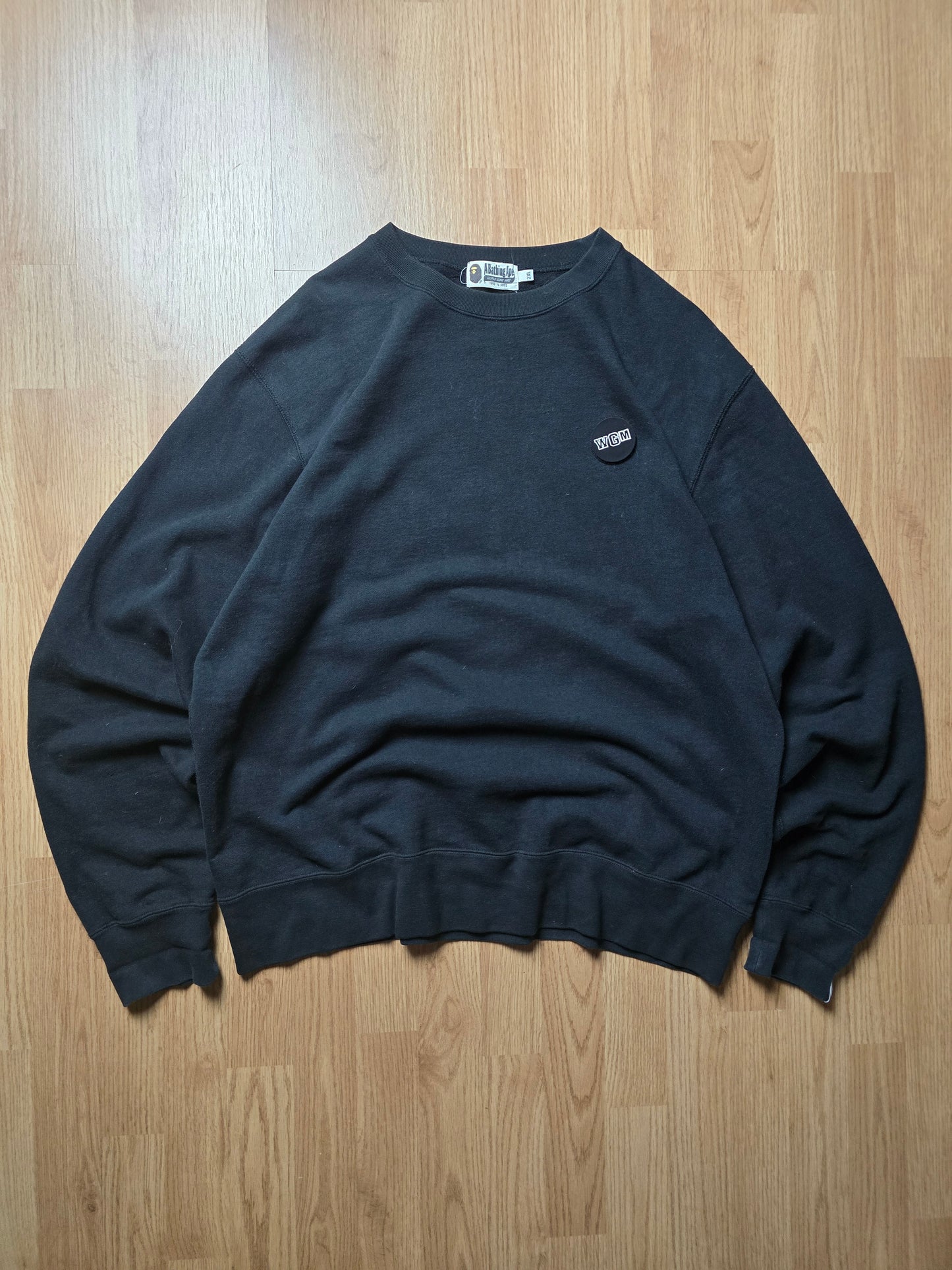 BAPE WGM Shark Emblem Crewneck Sweatshirt (XL/XXL)