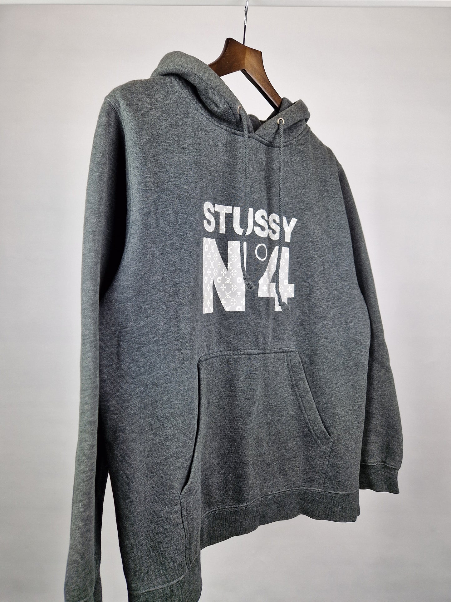 Vintage Stussy 'Louis Vuitton' N4 monogram hoodie (M)